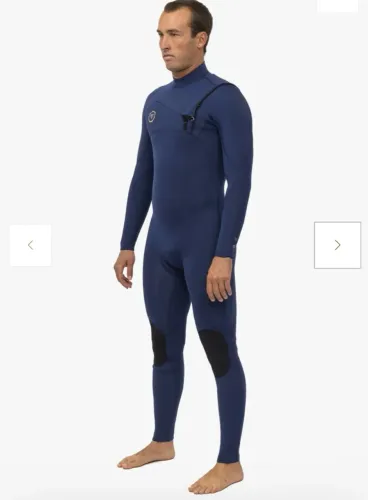 Longjhon Vissla 7 seas 3,2 em médio azul marinho chest zip sem Uso gringo