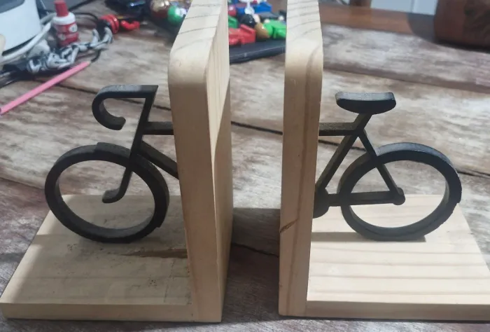 Apoio para Livros Decorativo Bicicleta par de serre livres