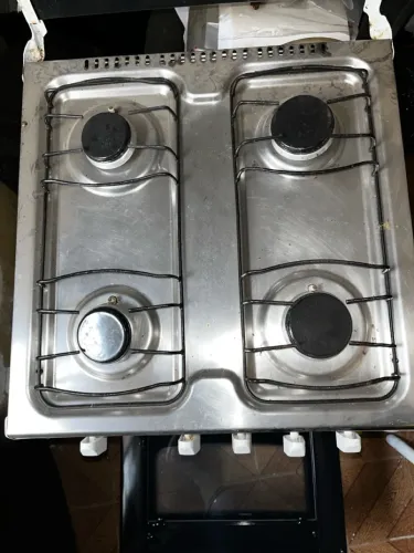 Fogão 4 bocas em aço inox Veneza automático 