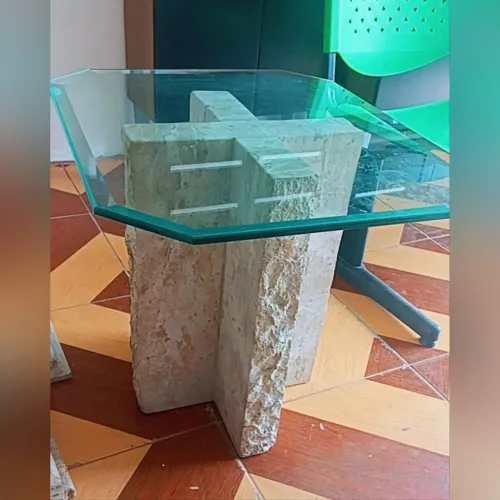Mesa de centro de mármore 