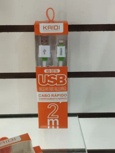 Cabo USB 2 Metros KAIDI Carregamento Rápido Micro USB / iOS - Cabo de Carga e Dados