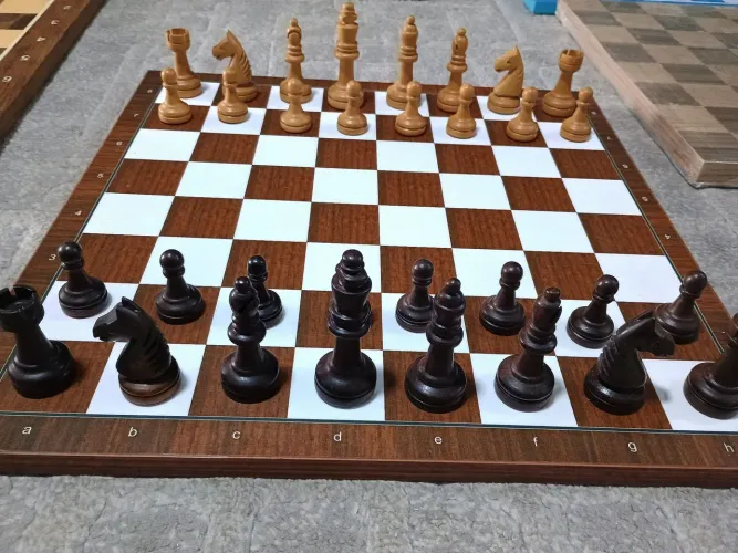Jogo de xadrez Premium em madeira nobre