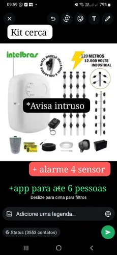 Cerca elétrica concertina .