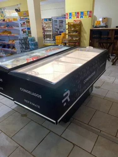 Expositor Ilha Horizontal 2M Congelados e Resfriados Vanguard Top Refrimate