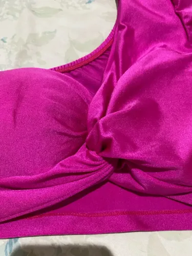 Croped pink com nó frontal