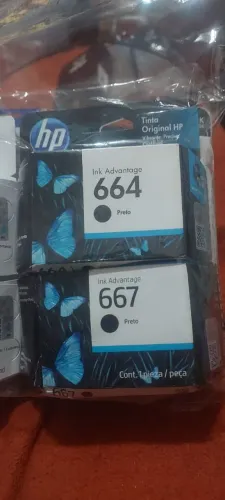 Cartucho para impressora tinta HP original  664 e 667