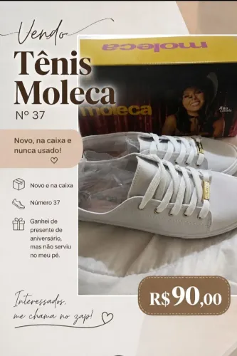 TÊNIS DA MOLECA NOVO