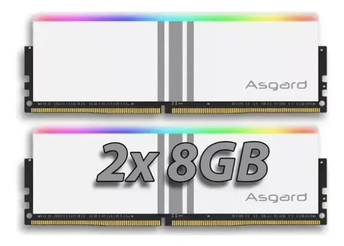 Memória Ram Asgard Valkyrie V5 Ddr4 Rgb 3600mhz 2x8= 16gb
