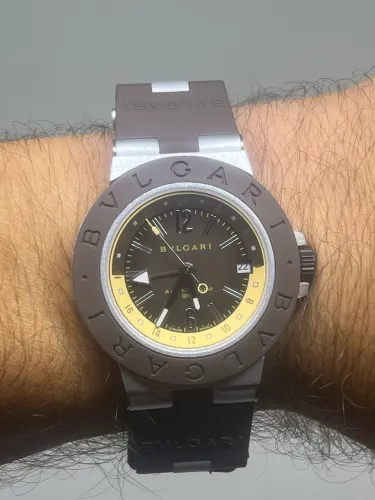 Relógio Bvlgari Aluminium GMT x Fender Limited Edition