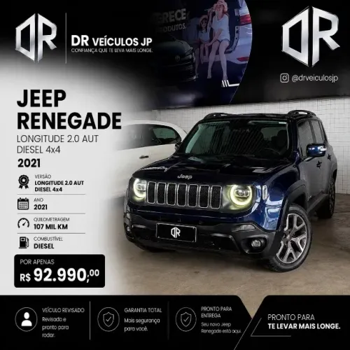 Jeep Renegade Longitude 2.0 4X4 TB Diesel AUT 2021
