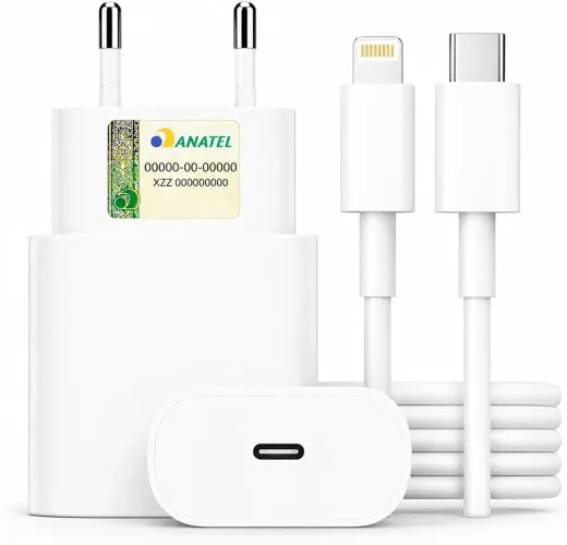 Carregador Fonte Tomada para iPhone 8 X XR XS 11 12 13 14 15 16 17 18