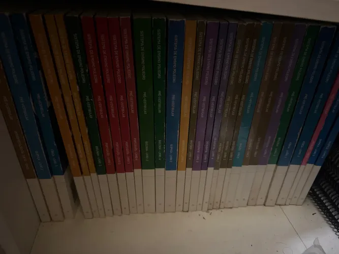 Kit de livros poliedro 2018, pré vestibular ensino médio coleção com mais de 30 livros 