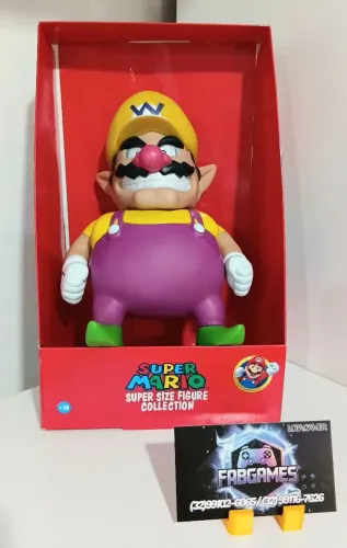 Boneco WARIO do Super Mario. Novo. Aqui na LOJA FABGAMES. Loja física 
