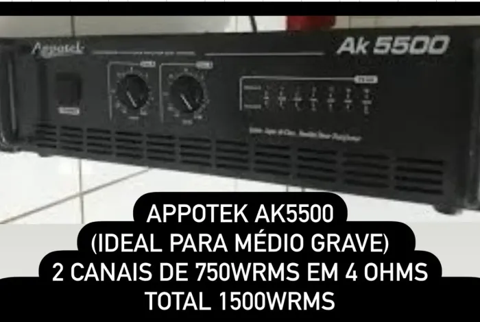 AMPLIFICADOR APPOTEK AK 5500 (1.500wrms)