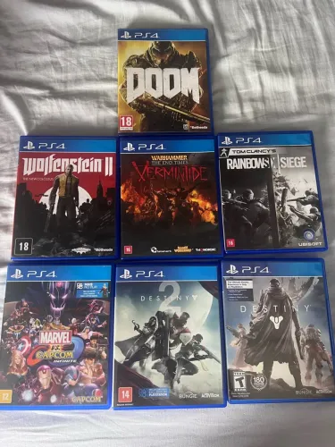 7 jogos de PS4 mídia física