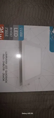 5 Luminárias Led 24w R$ 25,00 cada