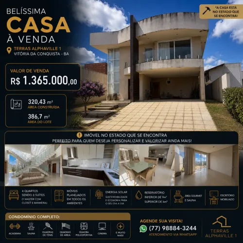 Linda Casa Duplex Alphaville 1