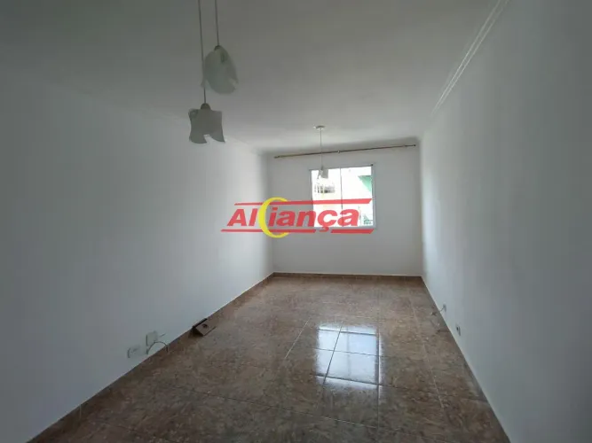 Apartamento com 76m² à locação, 2 quartos e 1 vaga de garagem - Centro - Guarulhos/SP