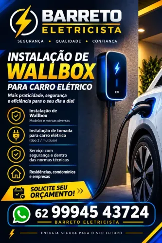 Instalação tomadas carro elétrico