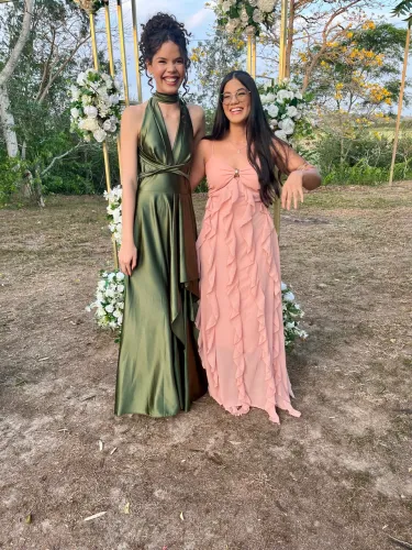 Vestido elegante pra festa