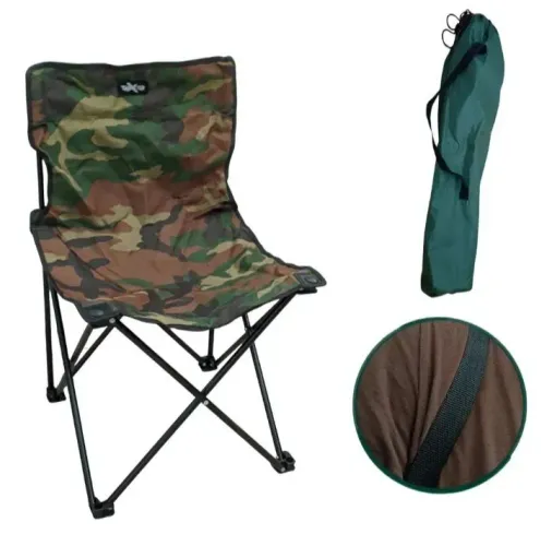 Cadeira Camping Pesca Praia Dobrável C/ Bolsa