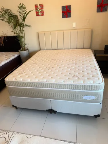 Colchão QUEEN MAXFLEX + base + CABECEIRA - Entrego! 