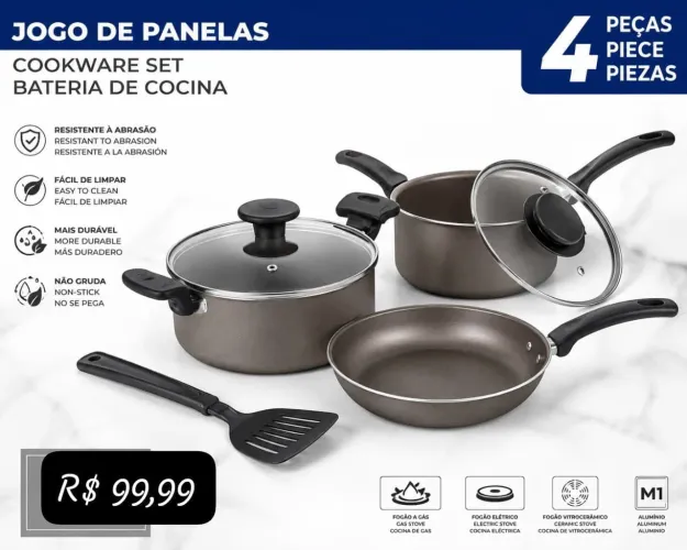 Jogo de panelas