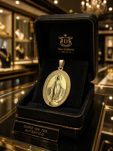 Pingente Nossa Senhora das Graças em Ouro 18K 750