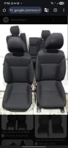 Jogo de bancos do honda hr-v 2021