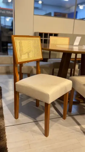 Cadeira rattan mesa de jantar - unidade