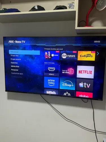 TV 4K 50 POLEGADAS AOC SÓ 4 MESES DE USO