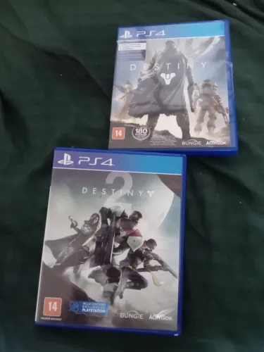 2 Jogos PlayStation PS4 Destiny 1 e 2 originais mídia física