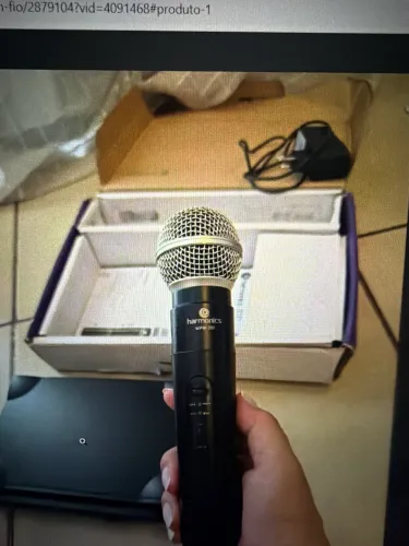 Microfone profissional sem fio