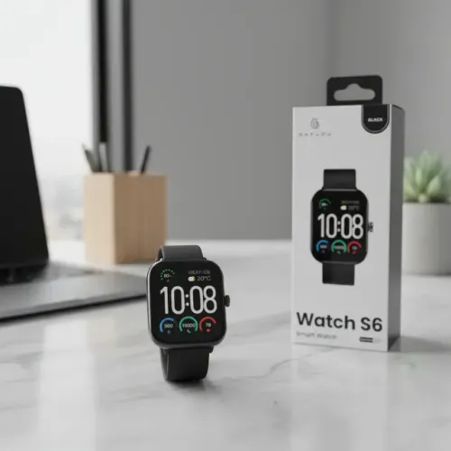 Smartwatch Haylou Watch S6 A Prova D'água Tela 2,01 Bluetooth 5.3 Faz e Recebe Chamadas Es