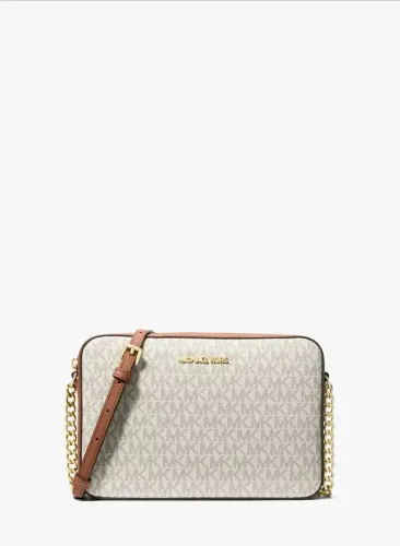 MICHAEL KORS - Bolsa transversal Jet Set com estampa do logotipo Com DUST BAG