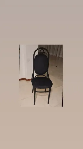 8 Cadeiras Thonet Originais Restauradas - Elegância Clássica na Cor Preta
