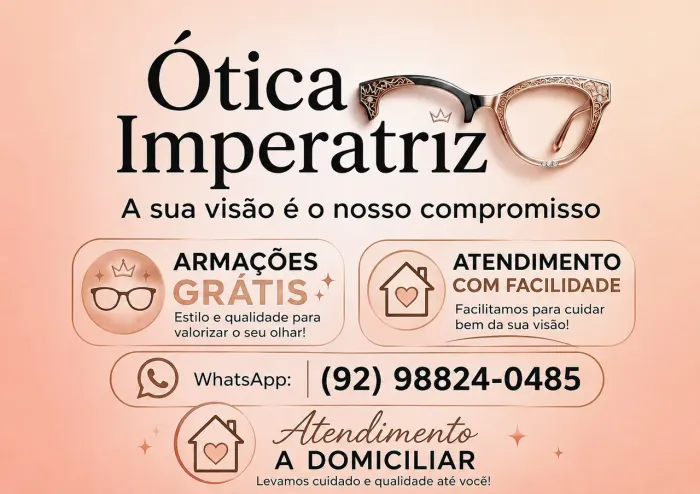 Ótica atendimento a domicílio.