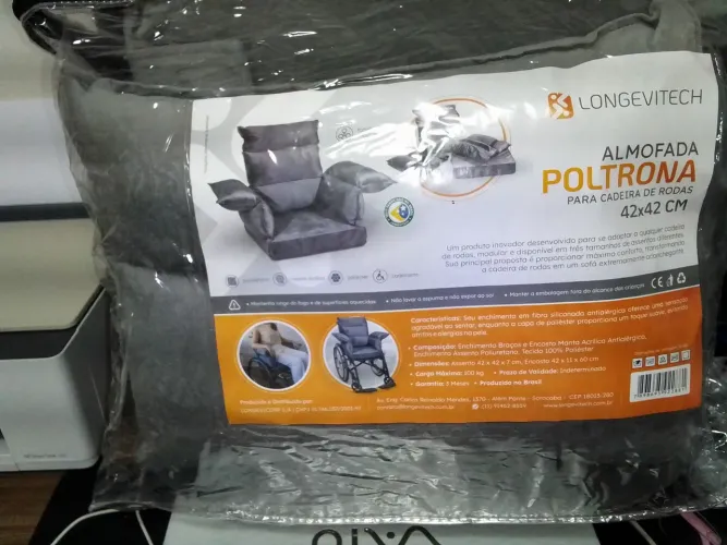 Almofada para conforto de cadeirante