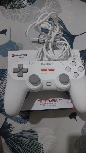 Controle Gamesir Tegenaria T3 Lite Com Fio cor Branco