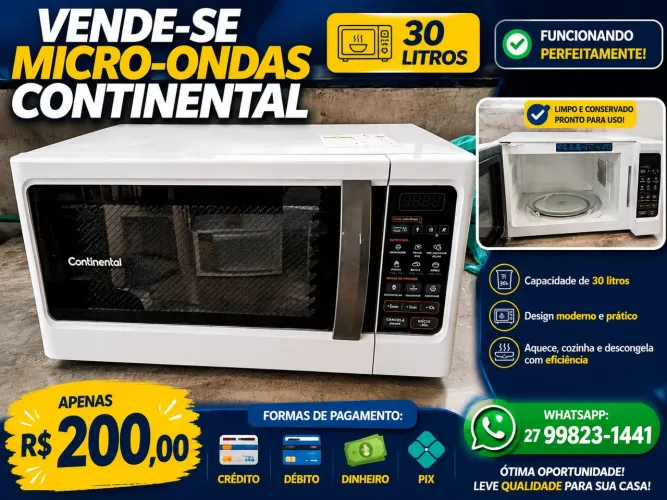 Vende-se microondas continental