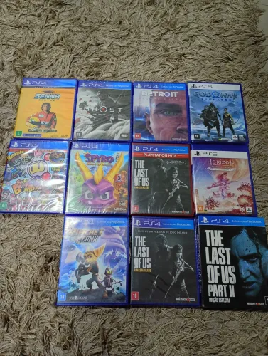 Jogos físicos ps4/ps5 novos 