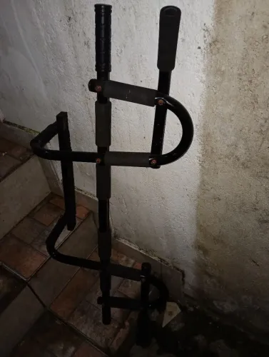 Barra Porta Iron Gym Apoio Flexão Multifuncional Fixa Treino