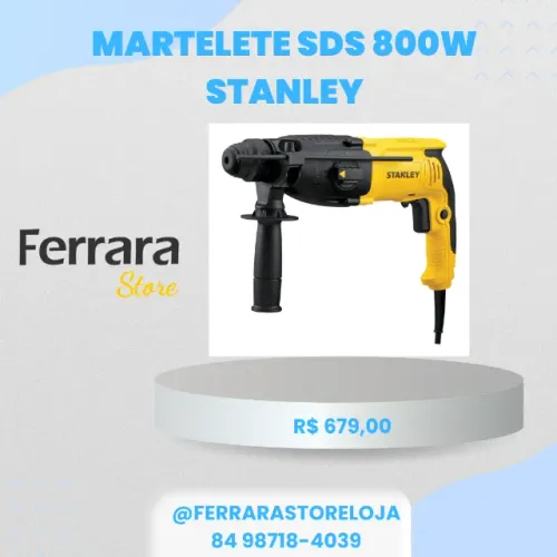 Martelete Furadeira Impacto 800w Stanley Shr263k Sds Plus
