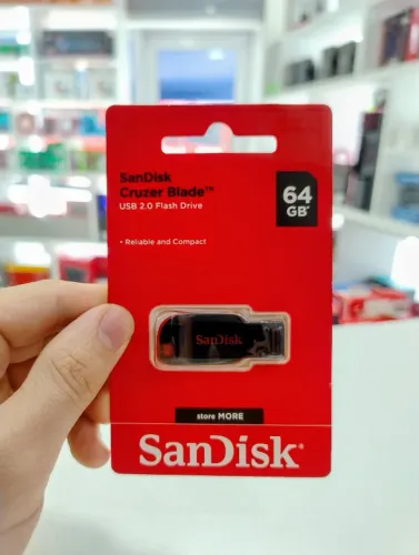 Pen Drive SanDisk Cruzer Blade 64GB USB 2.0