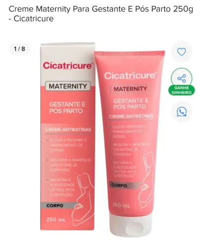 Creme Cicatricure Maternity Para Gestante E Pós Parto 250