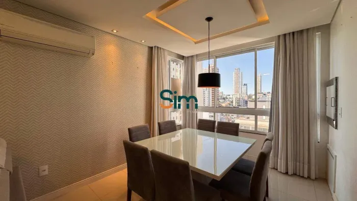 Apartamento Mobiliado com 2 Quartos (1 Suíte) no Centro de Chapecó | Porcelanato | 1 Vaga