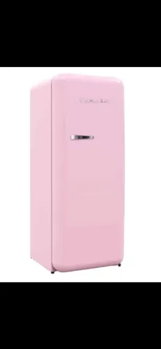 Refrigerador Rosa estilo Smeg Retrô Vintage 280 litros