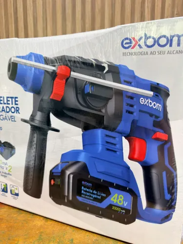 Martelete perfurador Recarregável 20.000 mA 2 baterias Novo entrego