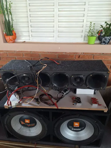 Som alto falante tornado 15, taramps 3000 rms