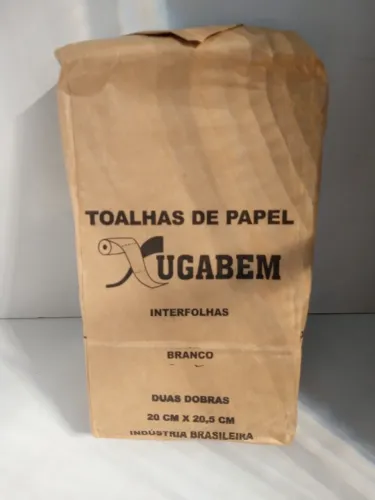 Lote 002 Kit 10 Toalhas Interfolhas 2 Dobras 20x20.5 Bugabem Pct c/ 1.000Folhas
